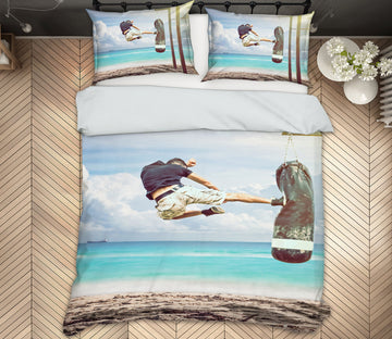 3D Kick Sandbag 14114 Bed Pillowcases Quilt