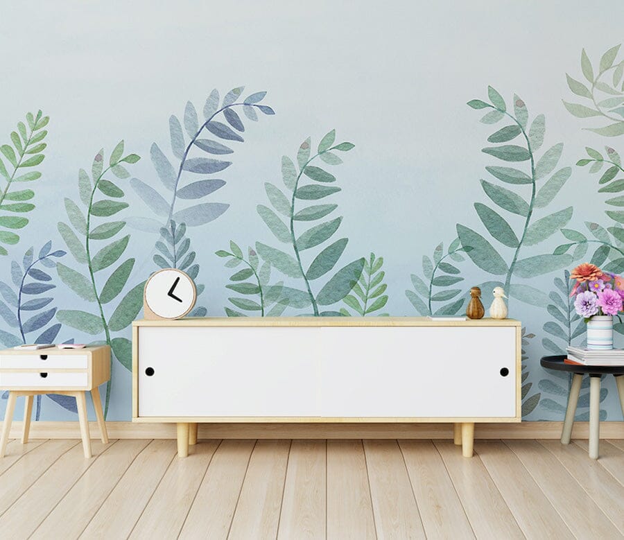 3D Green Leaf WG299 Wall Murals Wallpaper AJ Wallpaper 2 