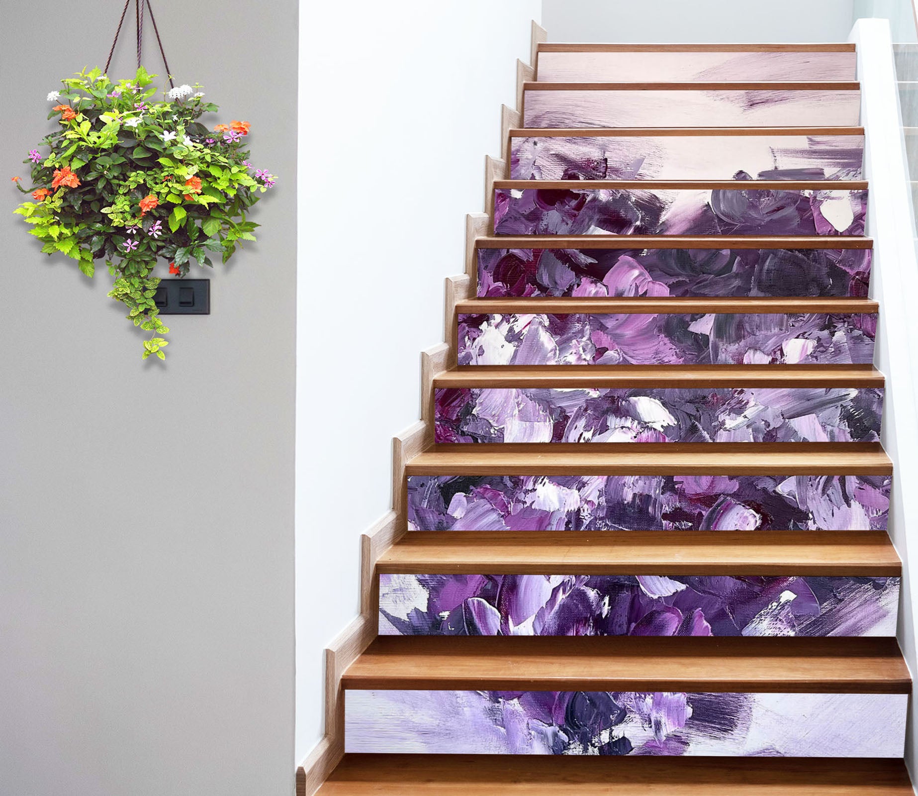 3D Purple Heart 3927 Skromova Marina Stair Risers