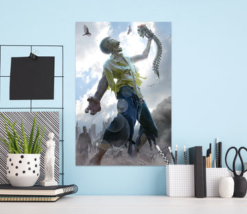 3D Monster Man Skeleton 5141 Tom Wood Wall Sticker