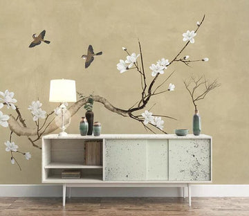 3D Flower Bird 1681 Wall Murals Wallpaper AJ Wallpaper 2 