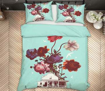 3D Flower Room 2104 Showdeer Bedding Bed Pillowcases Quilt Quiet Covers AJ Creativity Home 
