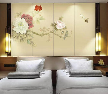 3D Flower Butterfly 086 Wall Murals Wallpaper AJ Wallpaper 2 