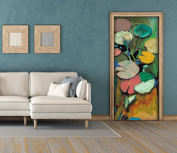 3D Lotus Leaf Color 9418 Allan P. Friedlander Door Mural
