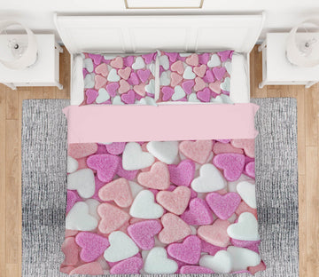 3D Sugar Hearts 1033 Assaf Frank Bedding Bed Pillowcases Quilt Quiet Covers AJ Creativity Home 