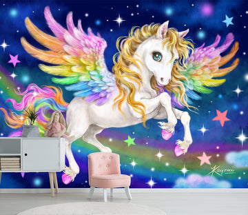 3D Fantasy Unicorn 5425 Kayomi Harai Wall Mural Wall Murals