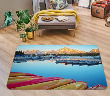 3D Sunrise On Colter Bay 84079 Kathy Barefield Rug Non Slip Rug Mat