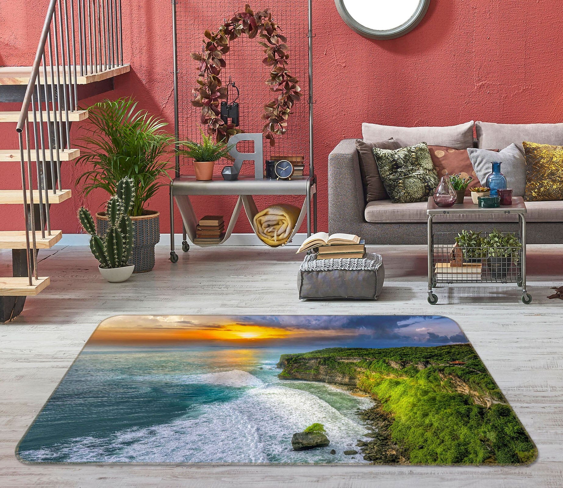 3D Forest River Water 1170 Marco Carmassi Rug Non Slip Rug Mat Mat AJ Creativity Home 