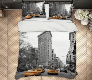 3D Building Taxi 082 Marco Carmassi Bedding Bed Pillowcases Quilt