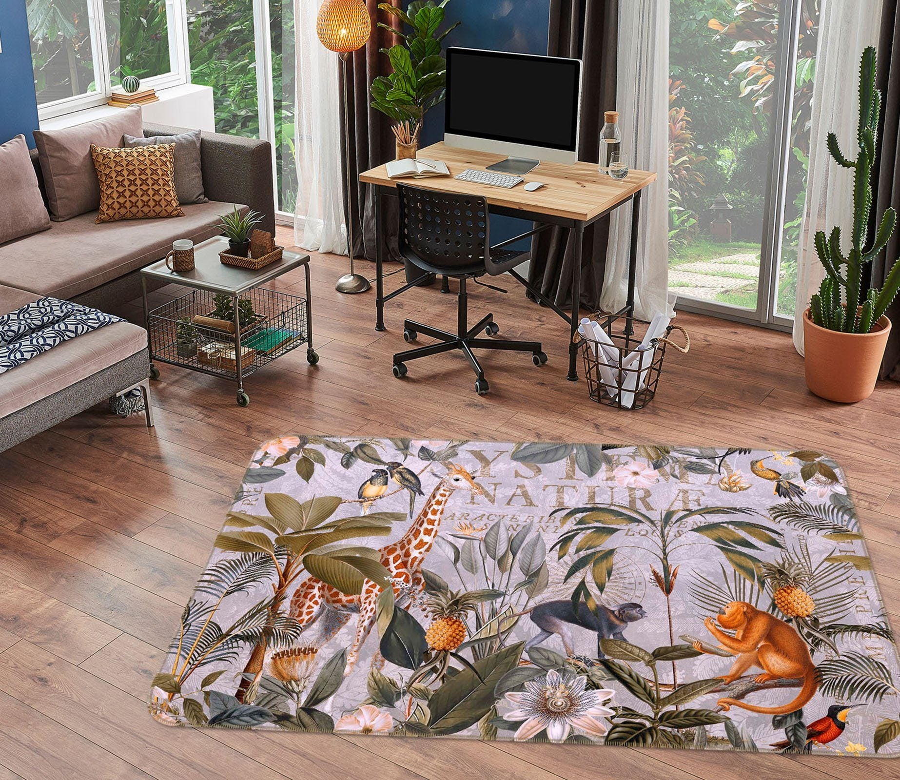 3D Animal Paradise 1038 Andrea haase Rug Non Slip Rug Mat Mat AJ Creativity Home 