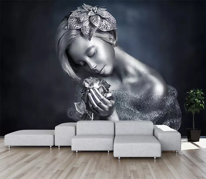 3D Lady Statue 1037 Wall Murals Wallpaper AJ Wallpaper 2 