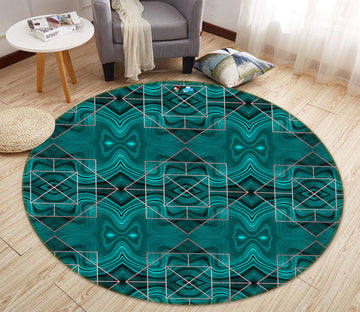 3D Green Pattern 83047 Andrea haase Rug Round Non Slip Rug Mat