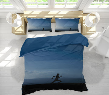 3D Run 14097 Bed Pillowcases Quilt
