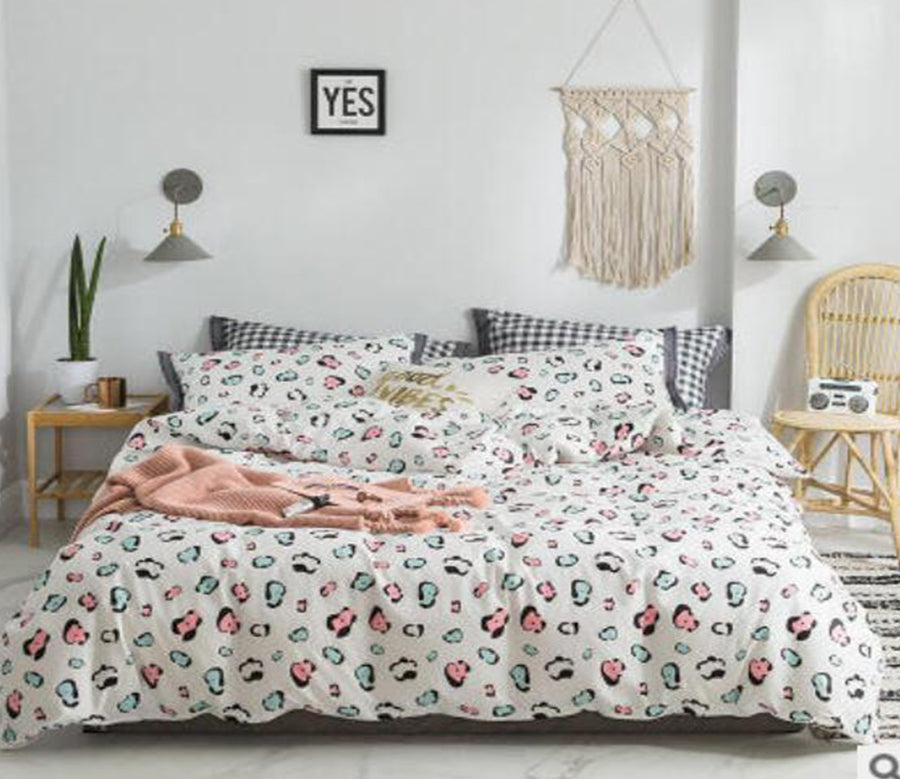 3D Color Leopard 18124 Bed Pillowcases Quilt