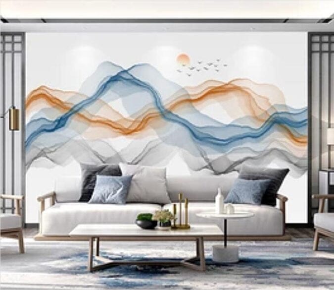 3D Color Wave 2473 Wall Murals