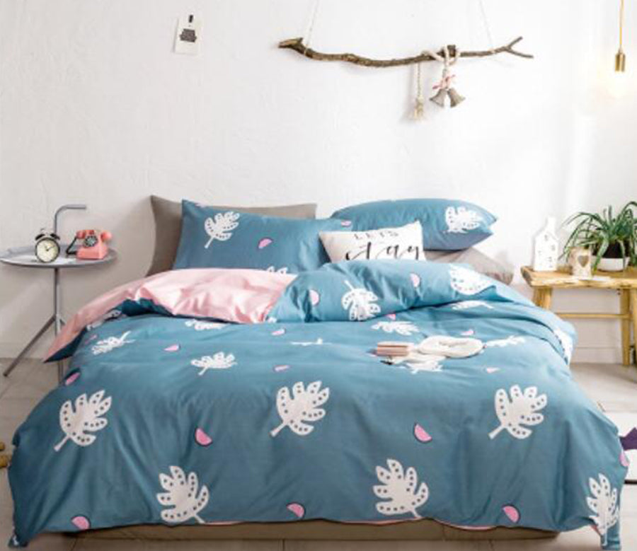 3D Leaf Pattern 30228 Bed Pillowcases Quilt