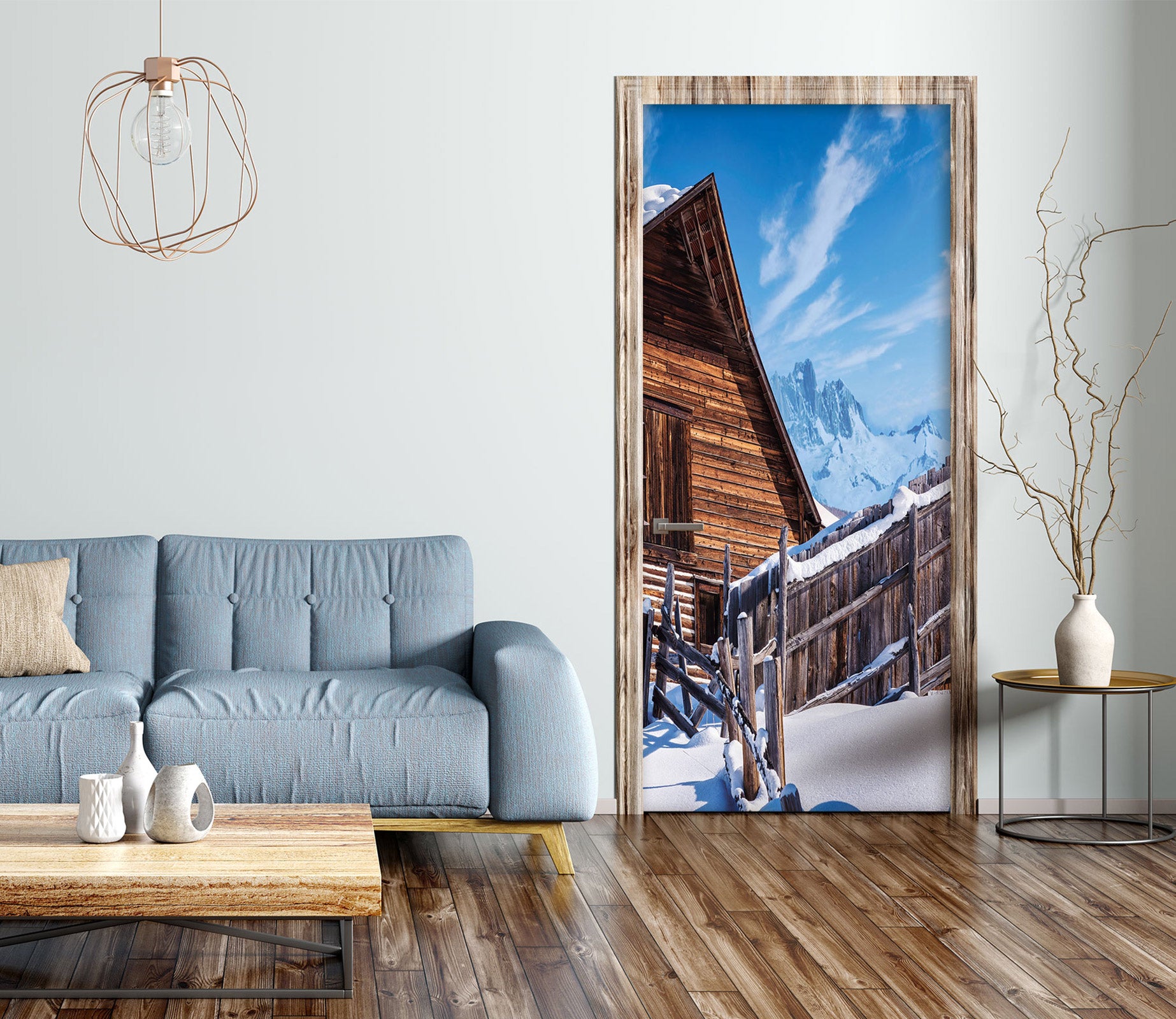 3D Snow Hut 10855 Beth Sheridan Door Mural