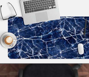 3D Dark Blue Marble 18004 Desk Mat