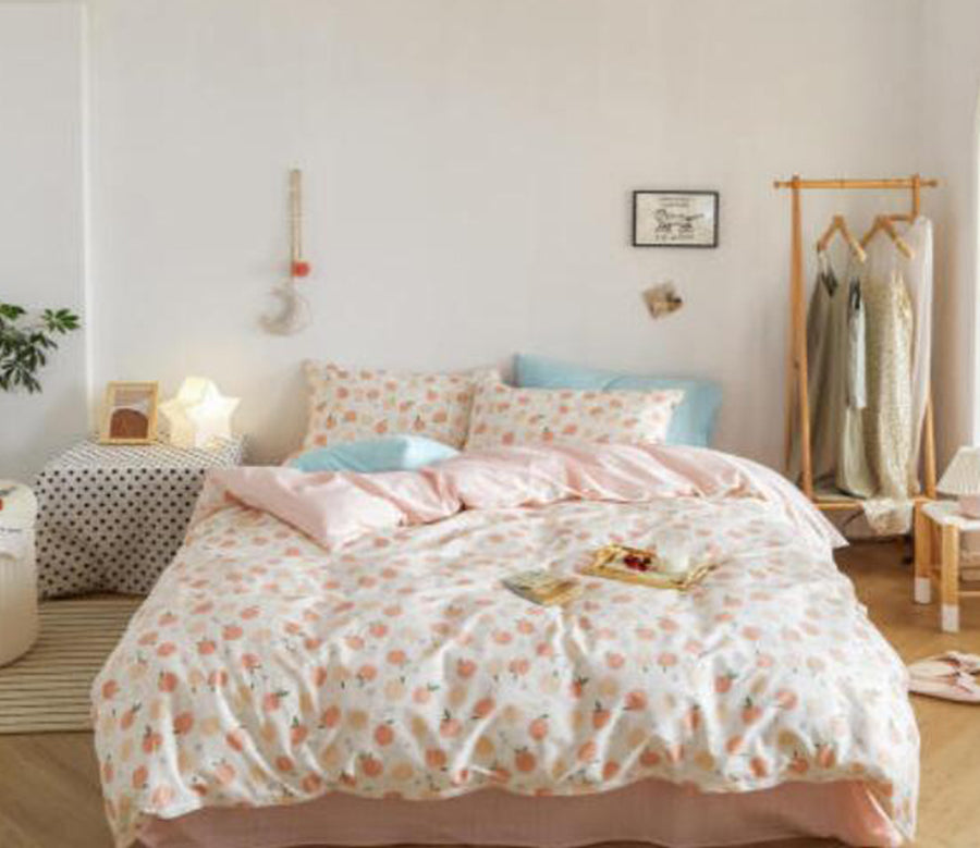 3D Pink Strawberry 50066 Bed Pillowcases Quilt