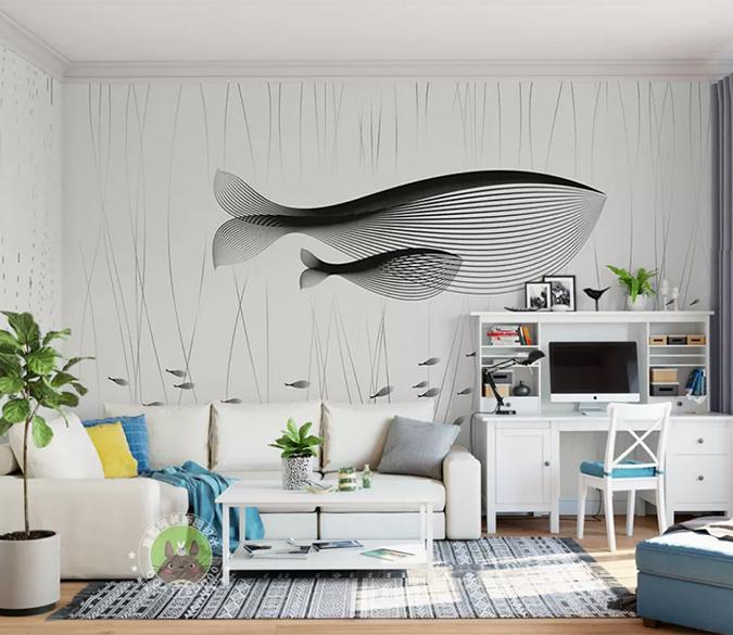 3D Abstract Fish 1033 Wall Murals Wallpaper AJ Wallpaper 2 