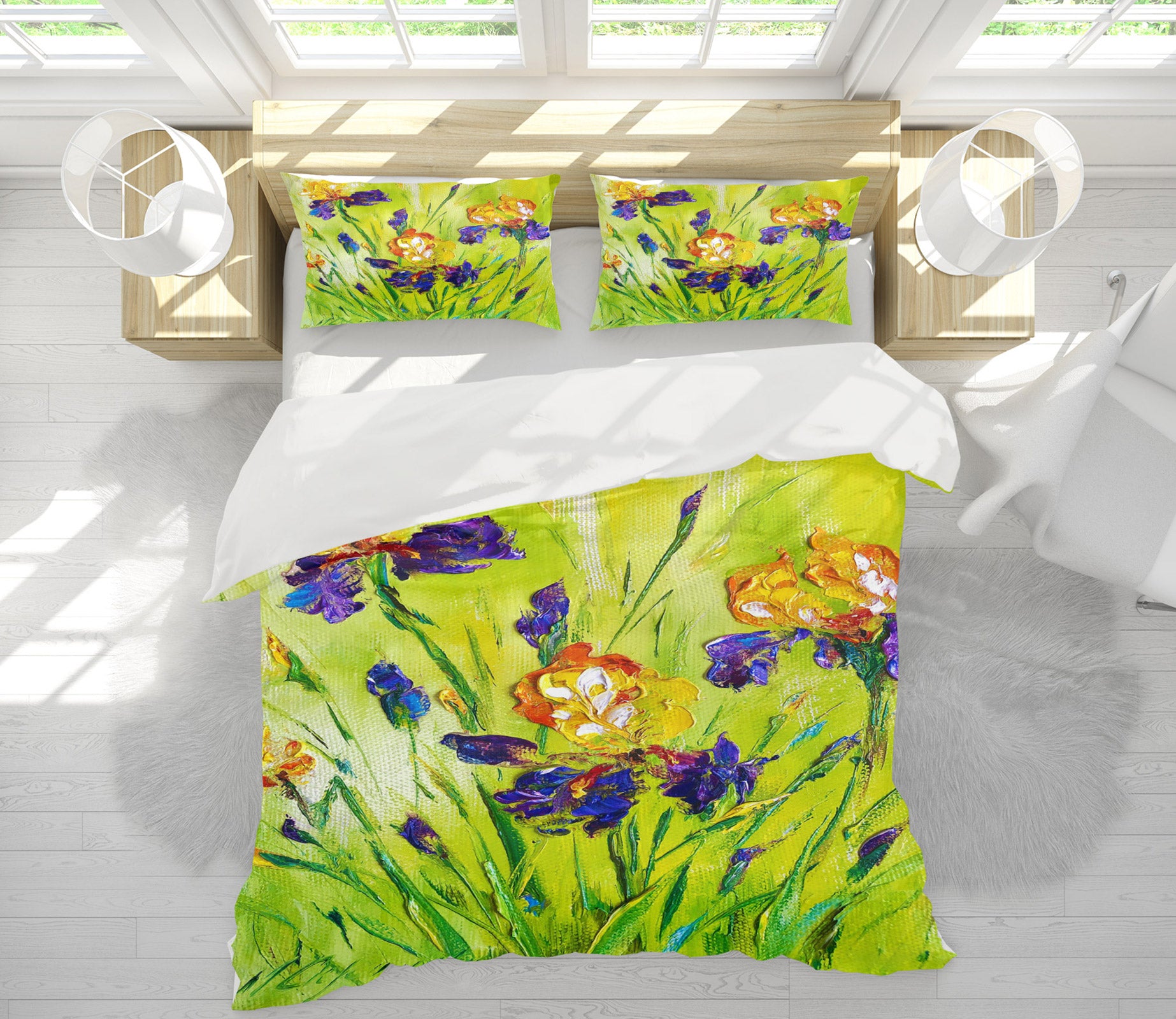3D Paint Flower 450 Skromova Marina Bedding Bed Pillowcases Quilt