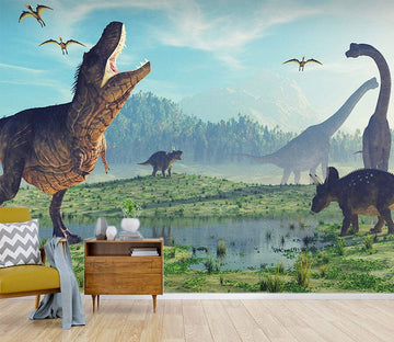 3D Steppe Dinosaur 1606 Wall Murals Wallpaper AJ Wallpaper 2 