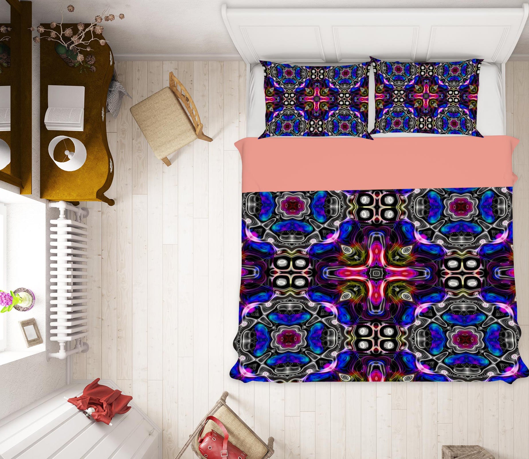 3D Pattern Lines 13213 Bed Pillowcases Quilt
