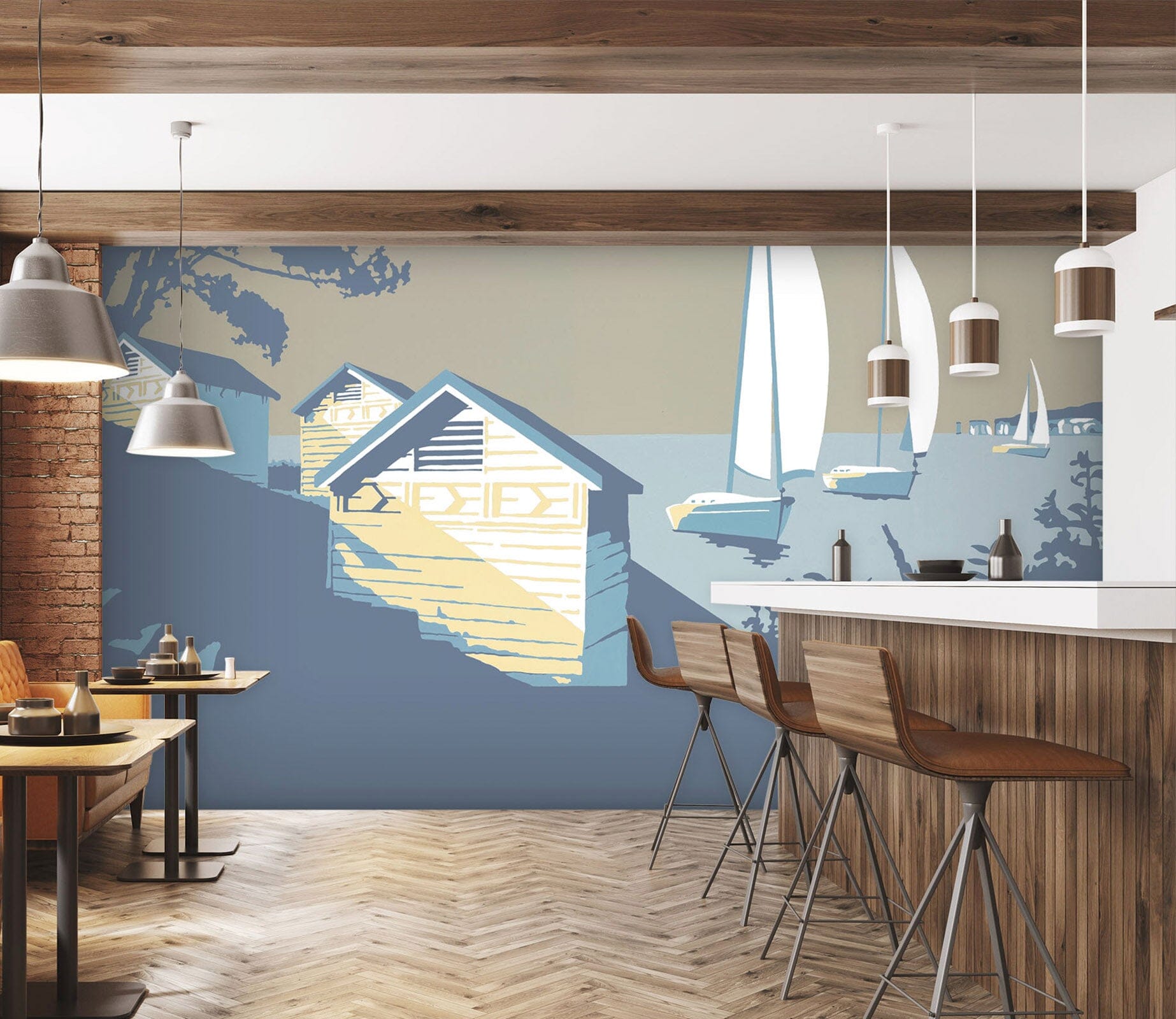 3D Sandbanks And The Purbecks 1050 Steve Read Wall Mural Wall Murals Wallpaper AJ Wallpaper 2 
