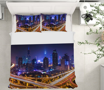 3D Silent City 2107 Marco Carmassi Bedding Bed Pillowcases Quilt Quiet Covers AJ Creativity Home 