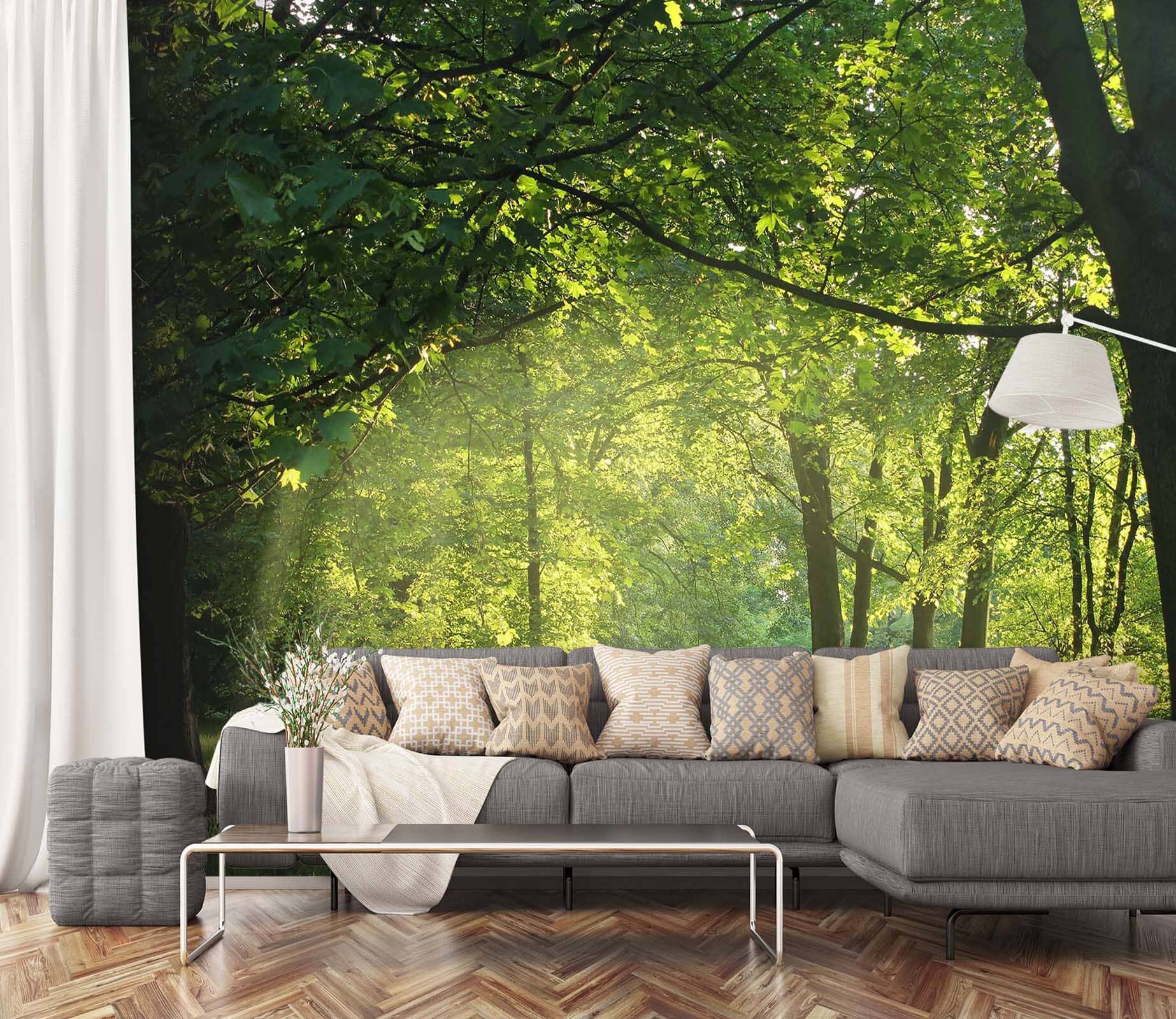 3D Wooded Park 142 Wall Murals Wallpaper AJ Wallpaper 2 