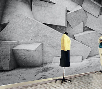 3D Grey Stones WG271 Wall Murals Wallpaper AJ Wallpaper 2 