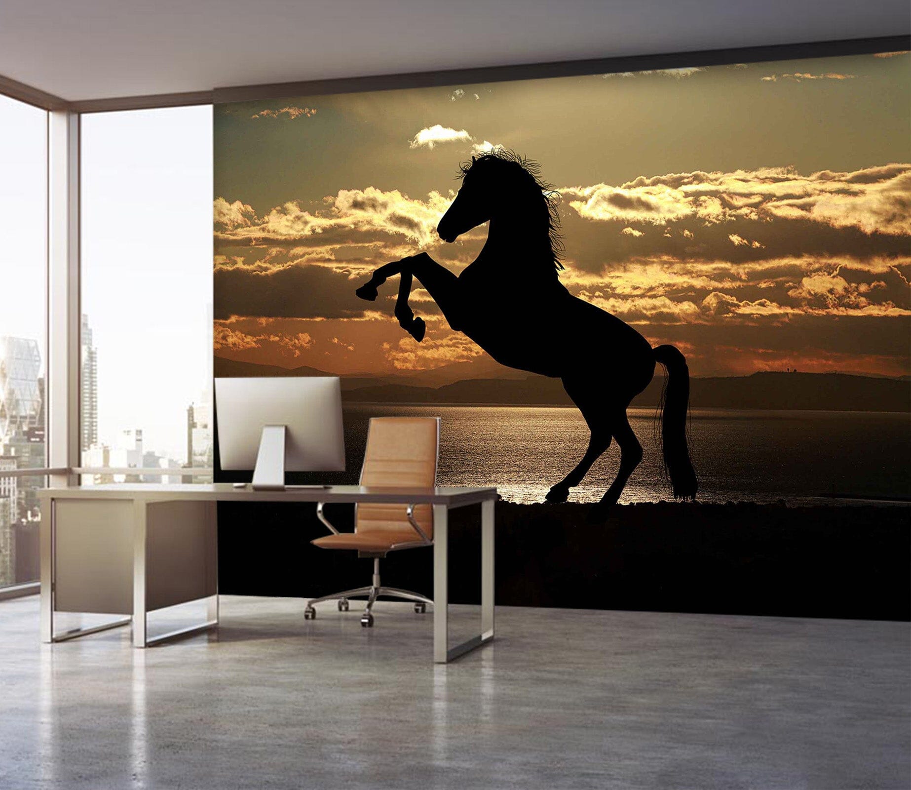 3D Horse Jumping 156 Wall Murals Wallpaper AJ Wallpaper 2 