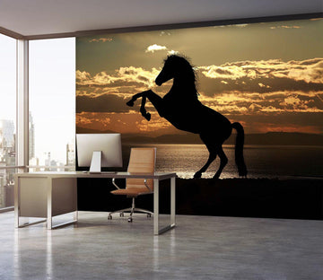 3D Horse Jumping 156 Wall Murals Wallpaper AJ Wallpaper 2 
