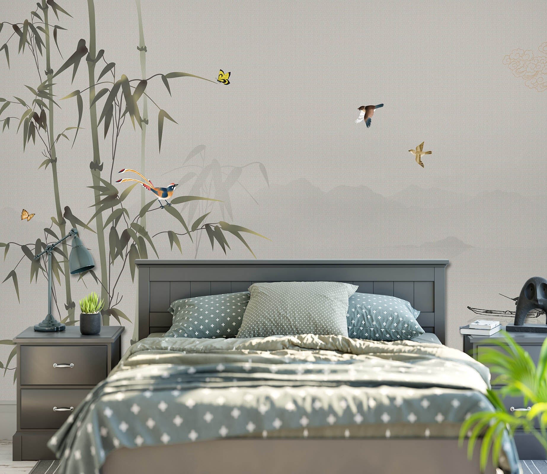 3D Bamboo Forest 1599 Wall Murals Wallpaper AJ Wallpaper 2 