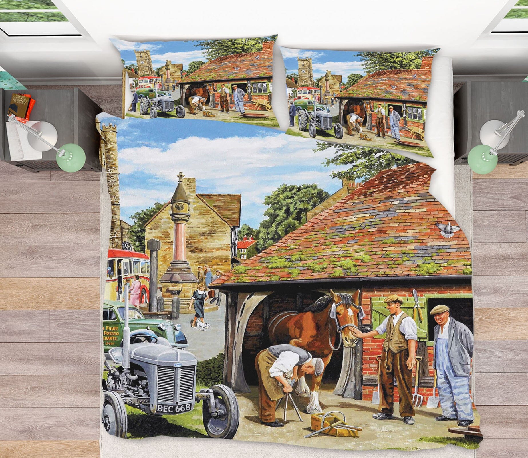 3D Old Friends 2042 Trevor Mitchell bedding Bed Pillowcases Quilt Quiet Covers AJ Creativity Home 