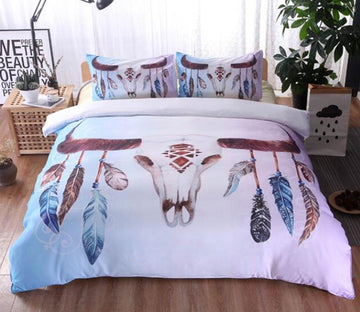 3D Deer Bones 5059 Bed Pillowcases Quilt