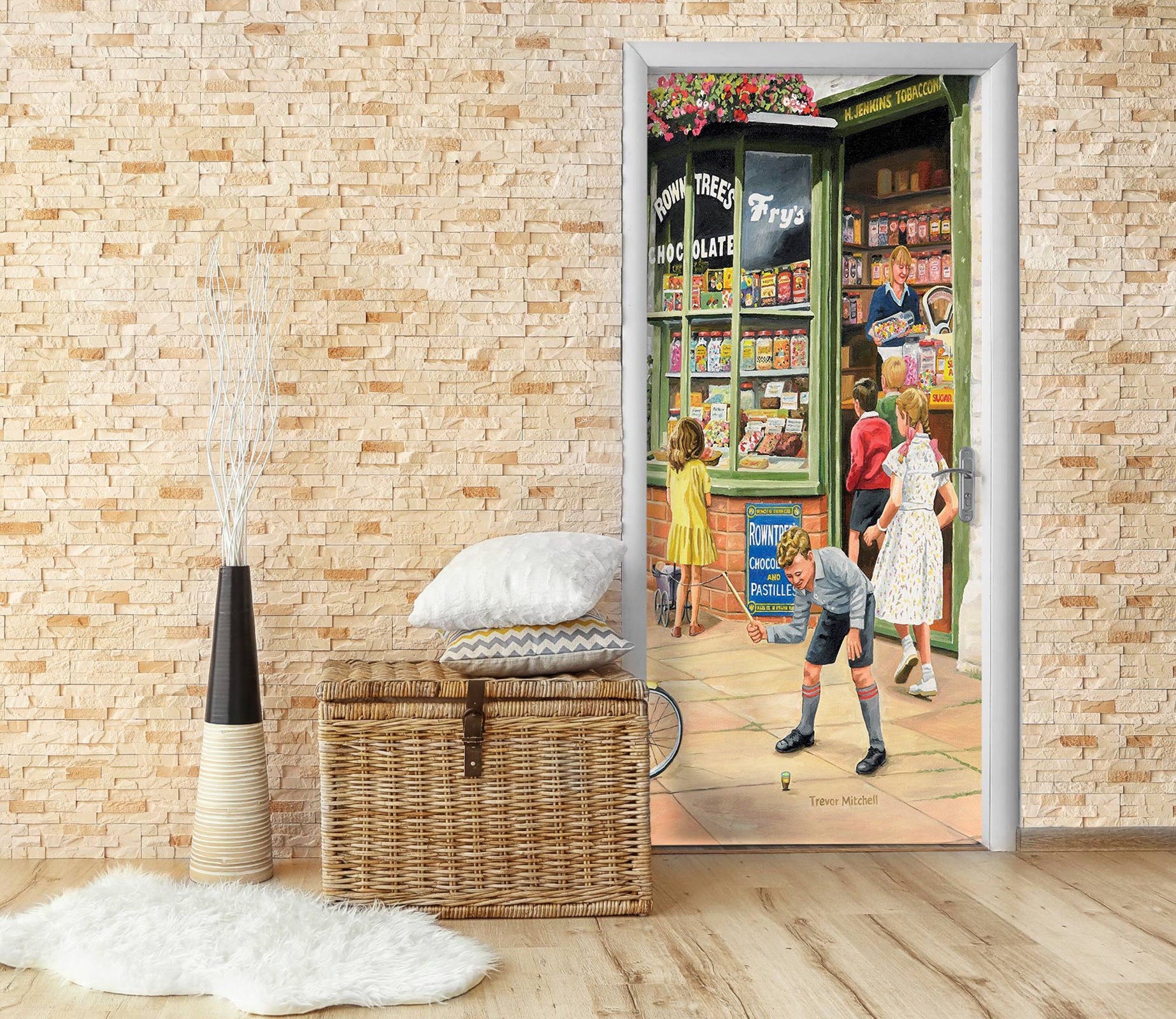 3D Food Store Child 103176 Trevor Mitchell Door Mural