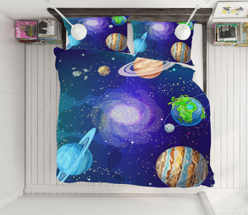 3D Planet 61097 Bed Pillowcases Quilt