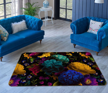 3D Bright Flowers 104 Uta Naumann Rug Non Slip Rug Mat Mat AJ Creativity Home 