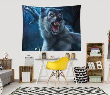 3D Werewolf 121195 Tom Wood Tapestry Hanging Cloth Hang