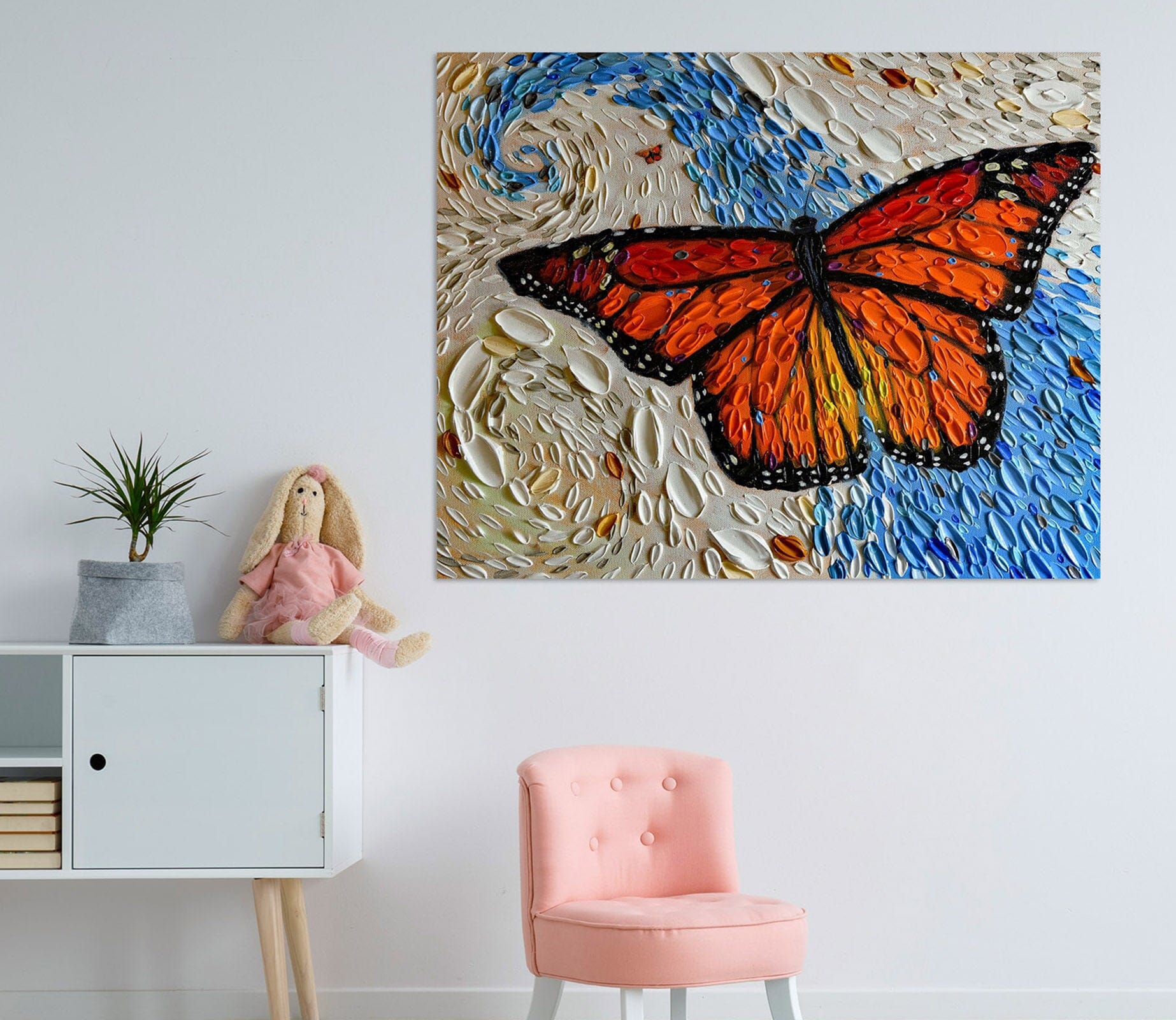 3D Painted Butterfly 030 Dena Tollefson Wall Sticker Wallpaper AJ Wallpaper 2 