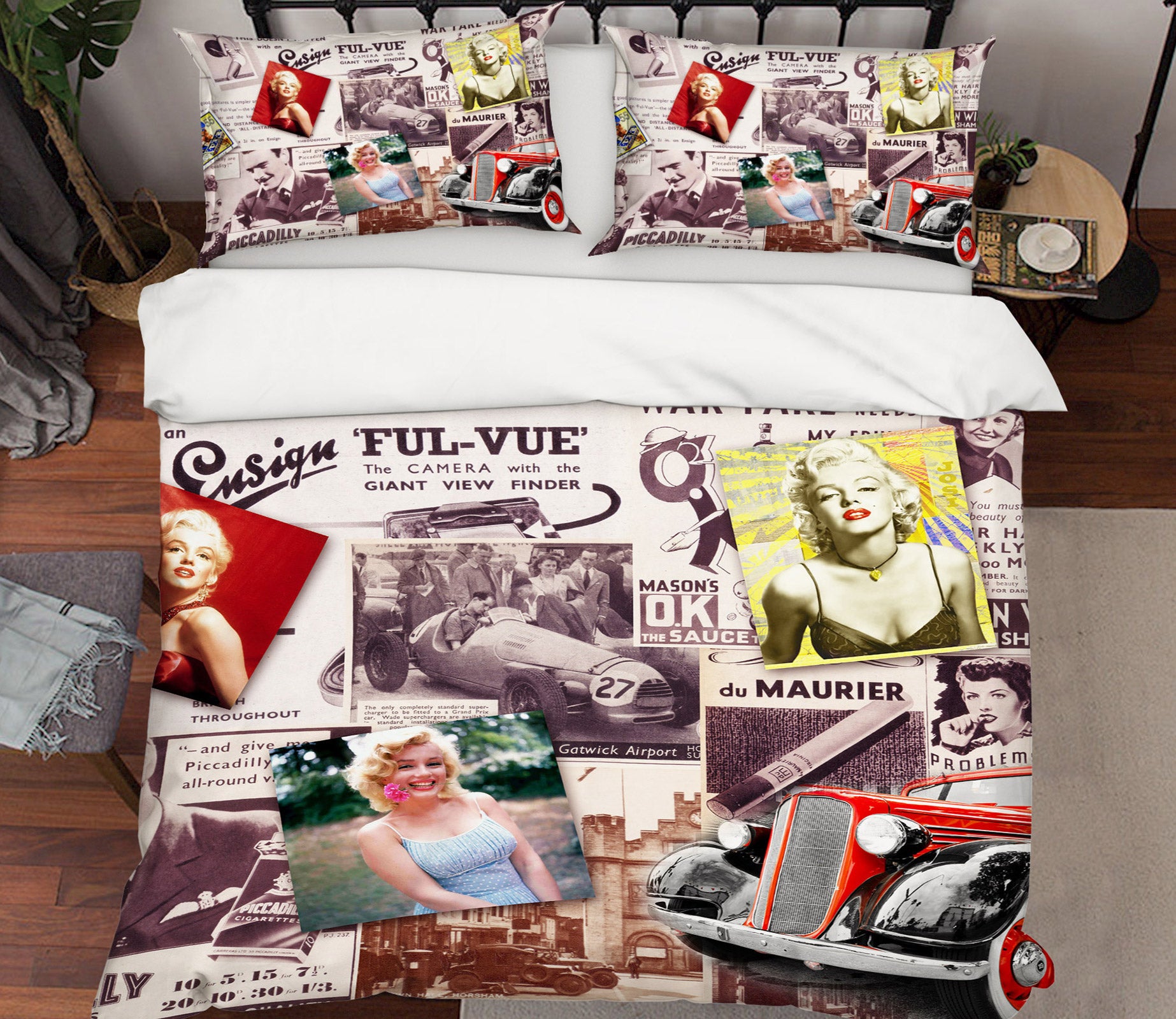 3D Marilyn Monroe Poster 12019 Bed Pillowcases Quilt