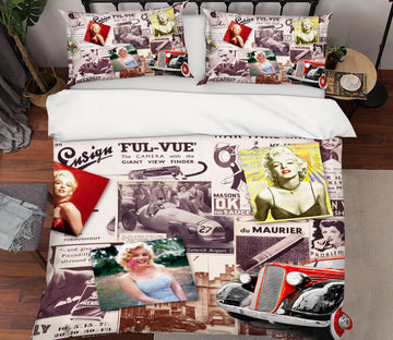 3D Marilyn Monroe Poster 12019 Bed Pillowcases Quilt