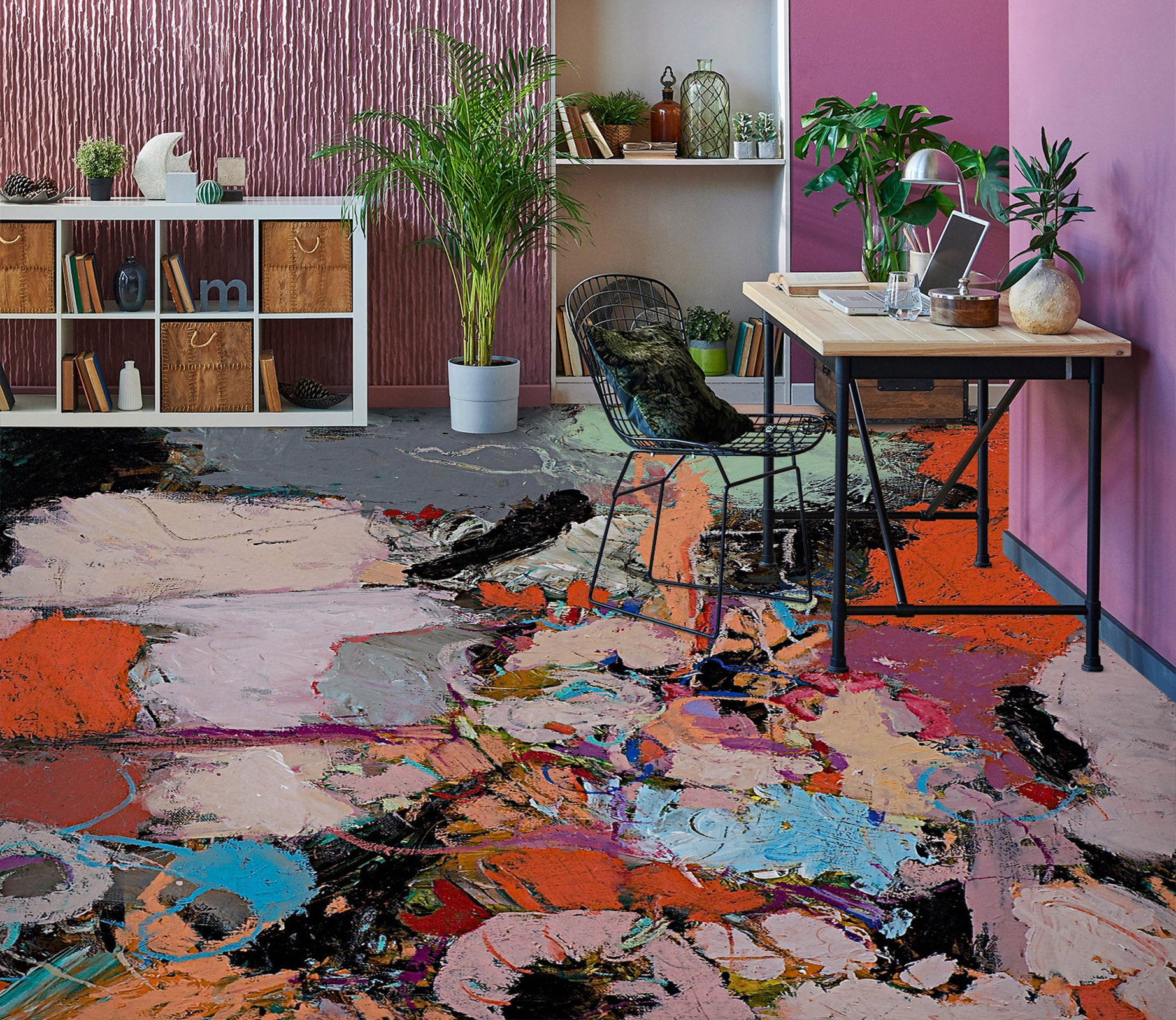 3D Color Pigment 9923 Allan P. Friedlander Floor Mural