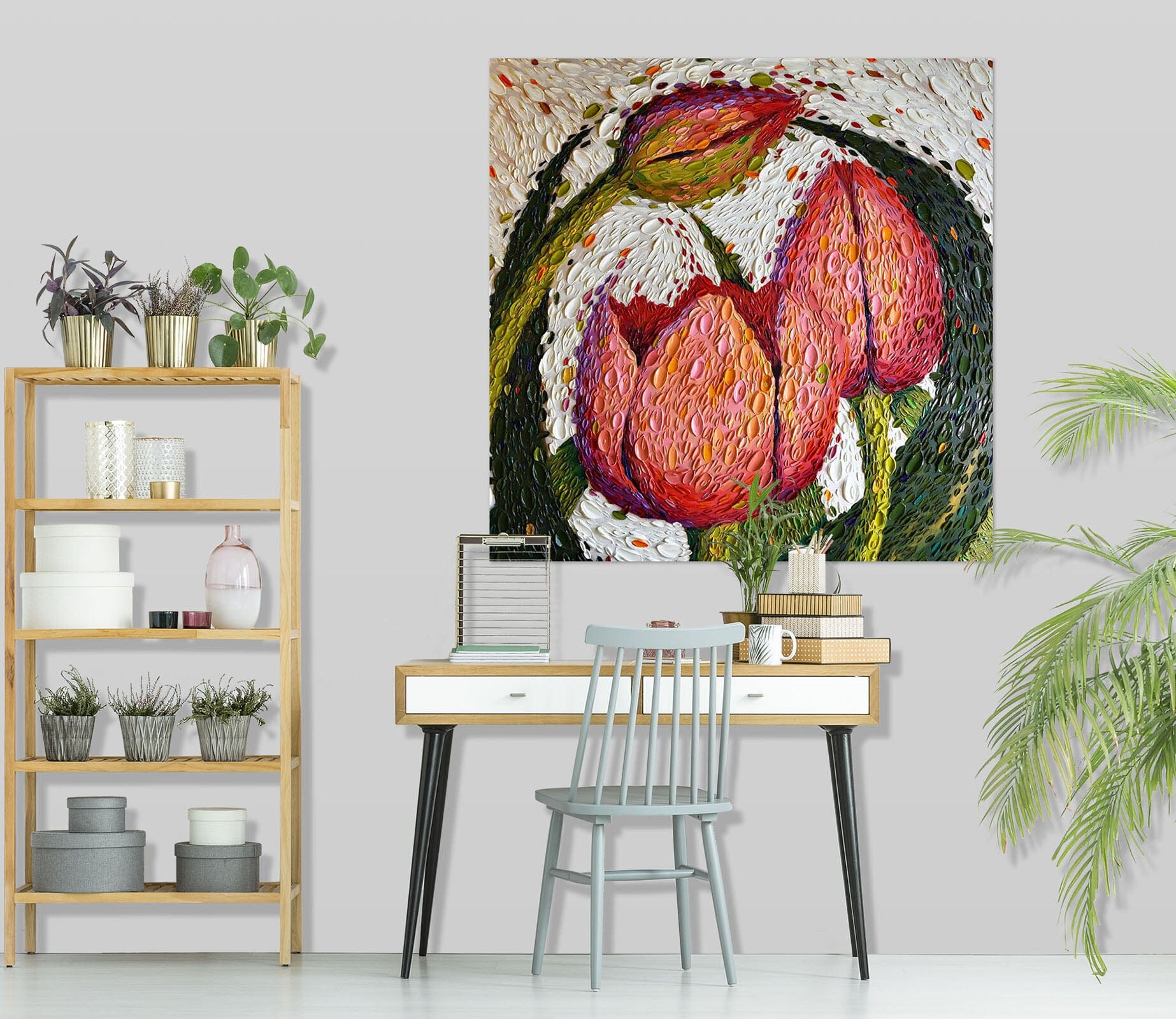 3D Red Rose 020 Dena Tollefson Wall Sticker Wallpaper AJ Wallpaper 2 