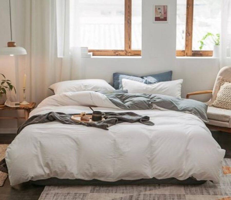 3D White 50132 Bed Pillowcases Quilt