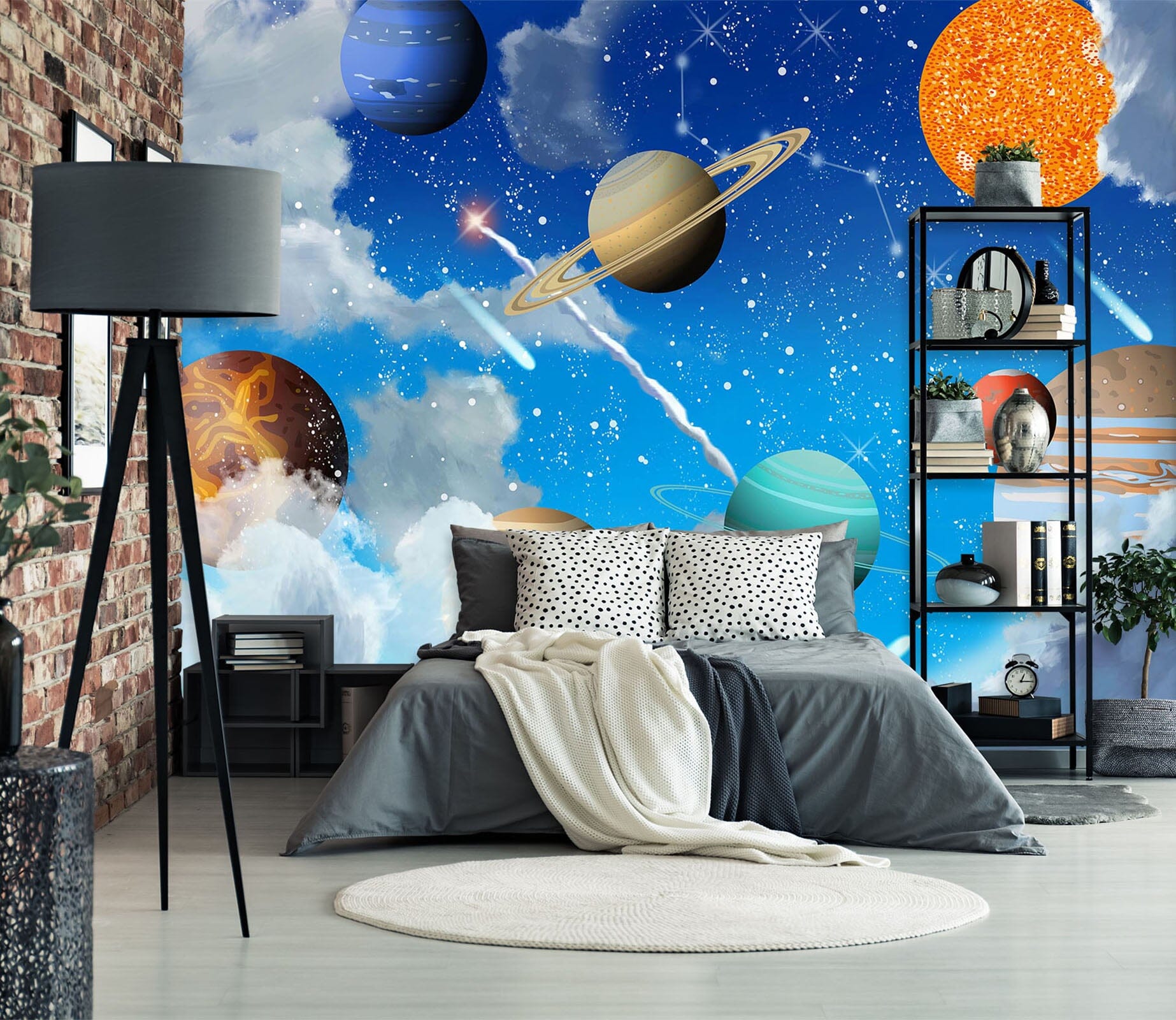 3D Color Planet 1611 Wall Murals Wallpaper AJ Wallpaper 2 