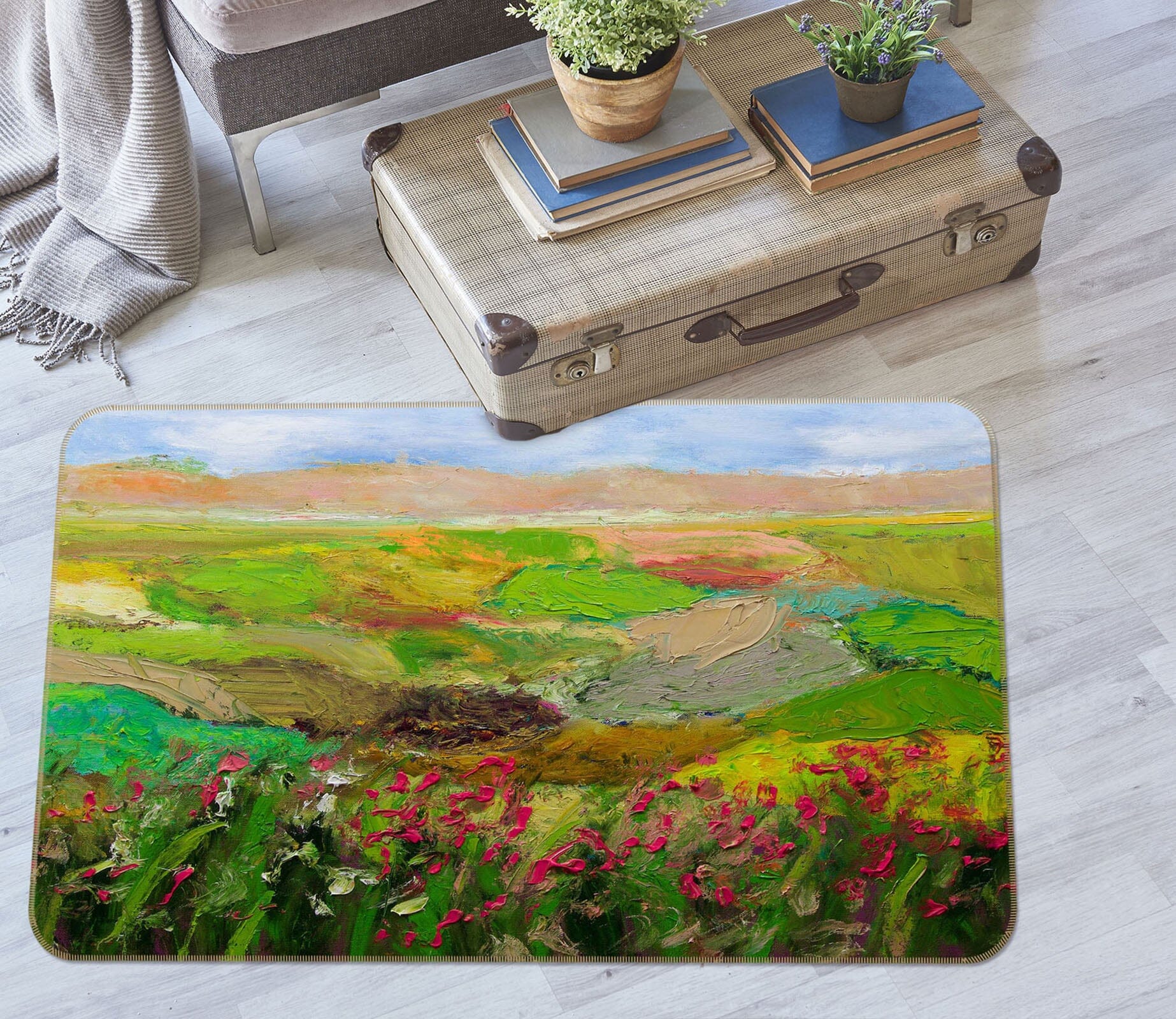 3D Red Roses 1092 Allan P. Friedlander Rug Non Slip Rug Mat Mat AJ Creativity Home 