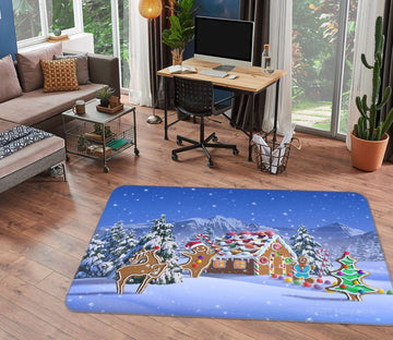 3D Christmas Snow 1049 Jerry LoFaro Rug Non Slip Rug Mat Mat AJ Creativity Home 