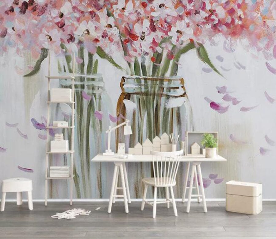 3D Painted Flower WC108 Wall Murals Wallpaper AJ Wallpaper 2 